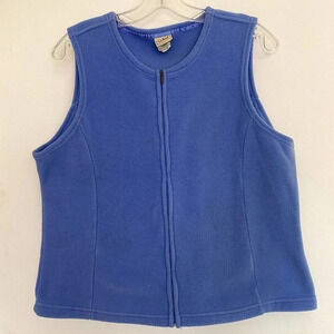 L.L. Bean Blue Fleece Vest